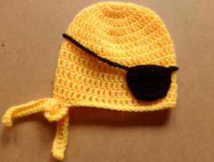 Crochet Newborn Pirate Hat - Accessories