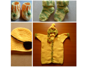 Crochet Newborn Layette - Accessories