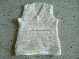 Crochet V Neck Vest - Dresses