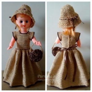 Crochet Doll Dress - Dresses