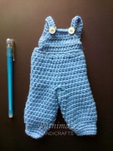 Crochet Baby Shower Souvenirs 5 Dungarees - Accessories