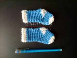 Crochet Baby Shower Souvenirs 7 Mini Socks - Accessories