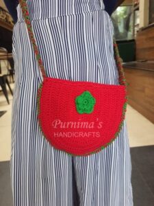 Crochet Little Girl's Sling Bag - Bags Totes & Purses