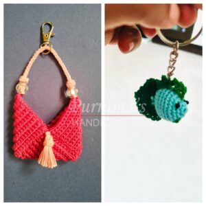 Crochet Bag Charm or Keychain - Accessories