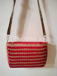Beautiful Crochet Sling Bag - Bags Totes & Purses