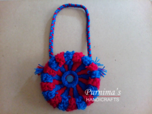 Crochet Loopy Round Bag - Bags, Totes & Purses