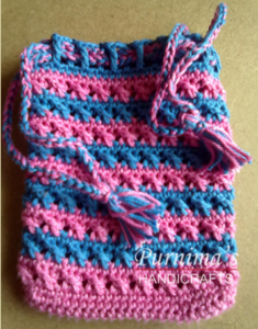 Crochet Drawstring Phone Case - Cozies & Covers