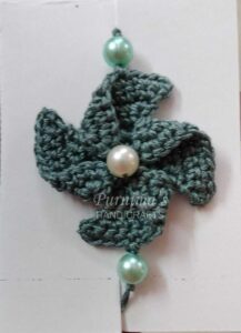 Crochet Pinwheel Rakhi